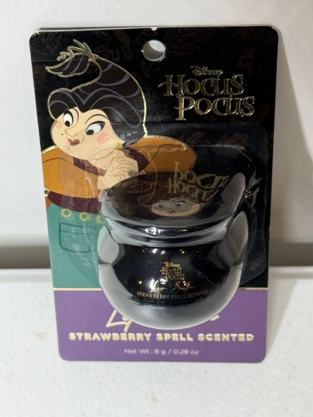 Disney Hocus Pocus Strawberry Spell Lip Balm Mary Sanderson Witchy Gothic Hallow